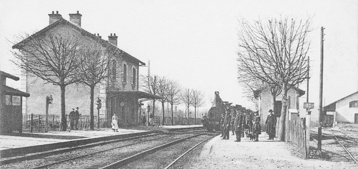 Carte postale ancienne de la Gare de Saint-Maurice