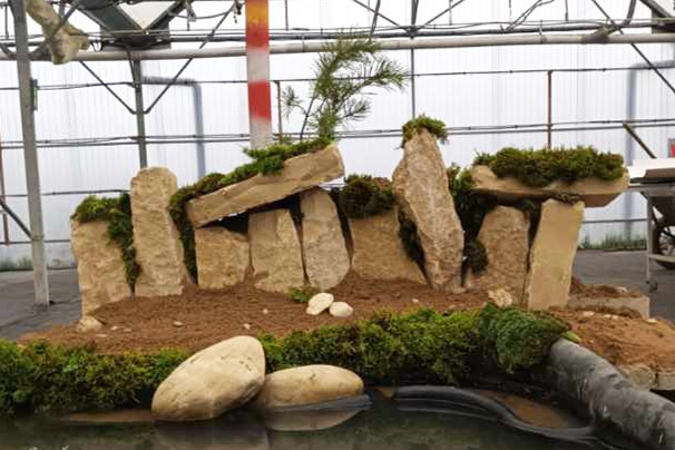 pierres superposées.