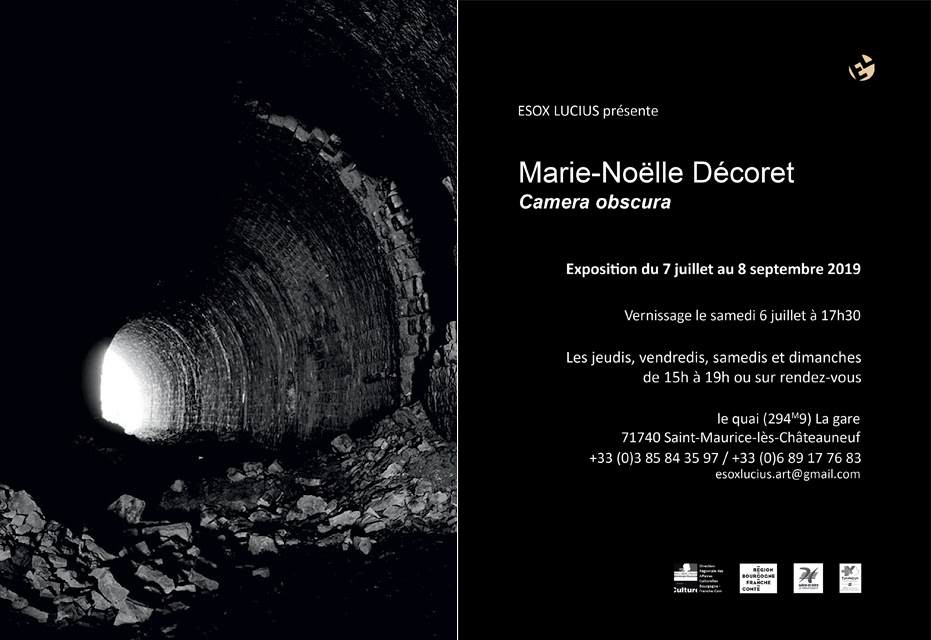 Carton d'invitation de l'exposition de Marie-Noëlle Decoret