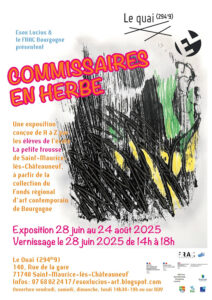 affiche de l'exposition montrant un dessin d'enfant