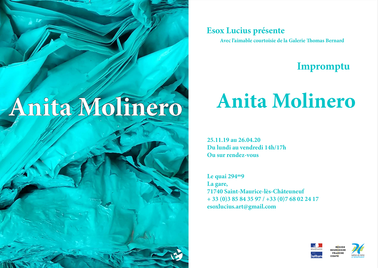 Carton de l'exposition de A. Molinero