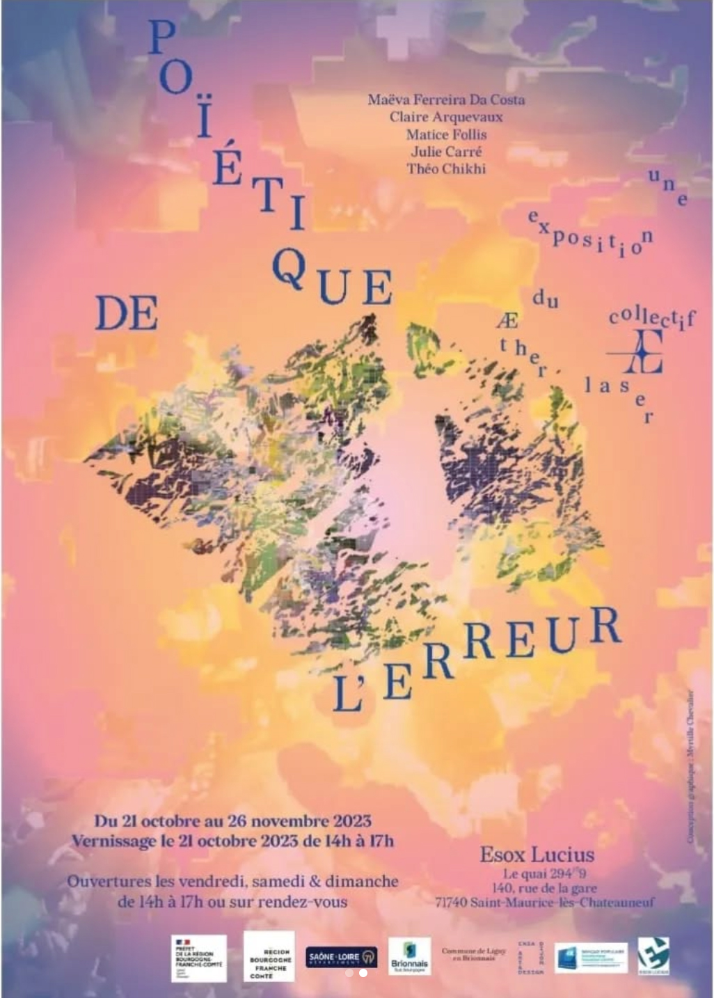 Carton d'invitation de l'exposition