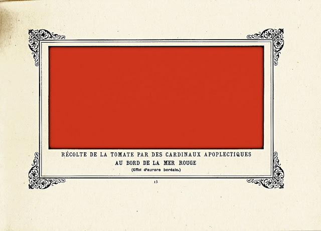 Illustration de Alphonse Allais : Monochroïde rouge.