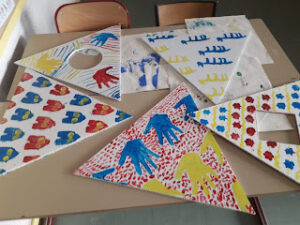 Atelier avec les enfants.