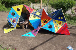 Atelier avec les enfants.