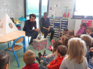 Atelier avec les enfants.