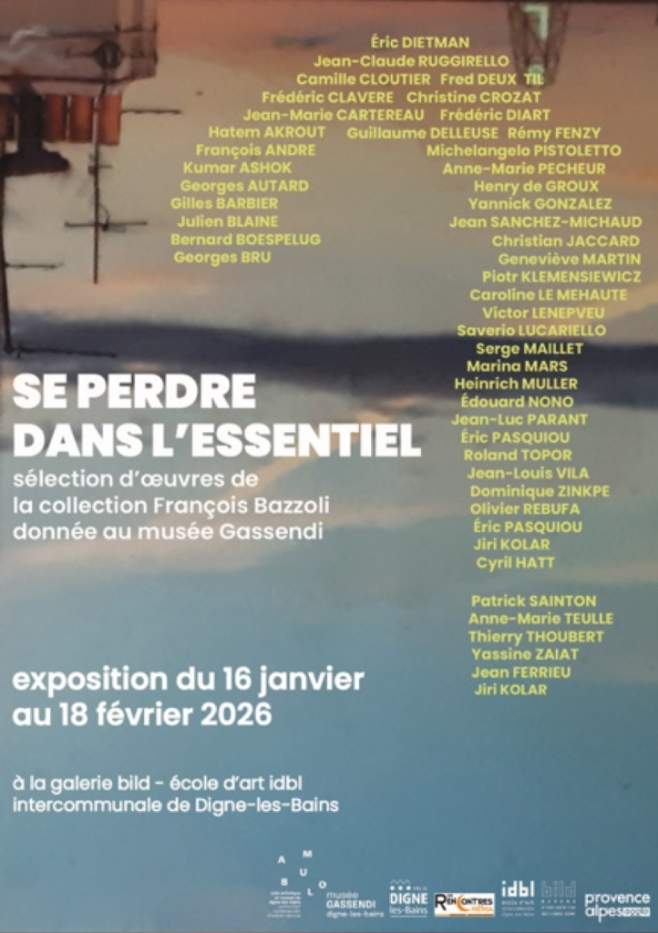 Affiche de l'exposition Se perdre dans l'essentiel.